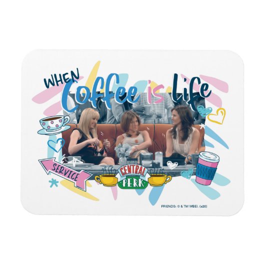 友だち™ |コーヒーが命の時 マグネット (横)