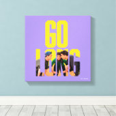 友だち™ | ゴーロング引用文 キャンバスプリント (インサイチュ (ウッドフロア))