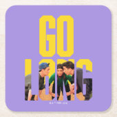 友だち™ | ゴーロング引用文 スクエアペーパーコースター (正面)