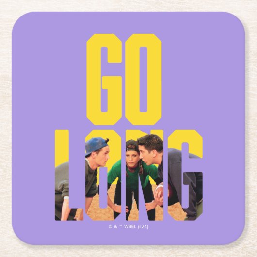 友だち™ | ゴーロング引用文 スクエアペーパーコースター (正面)