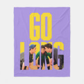 友だち™ | ゴーロング引用文 フリースブランケット (正面)