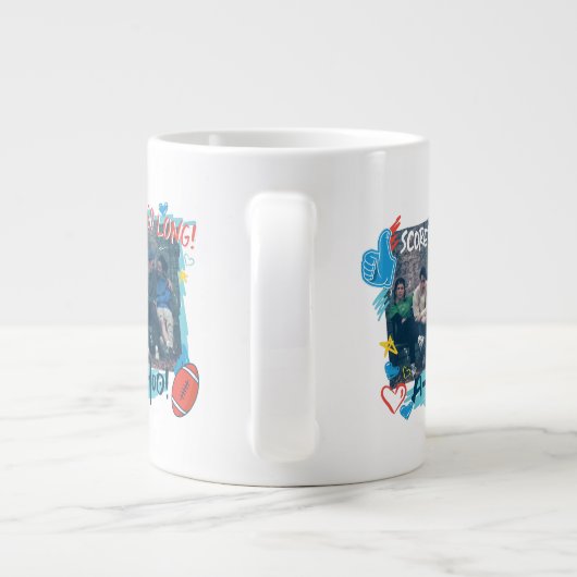 友だち™ |サッカーゲーム ジャンボコーヒーマグカップ (裏面)