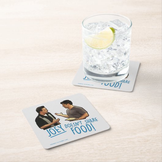 友だち™ |ジョーイは共有食べない！ スクエアペーパーコースター (インサイチュ)