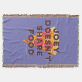 友だち™ |ジョーイは共有食べない – ピザ スローブランケット (正面)