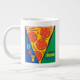 友だち™ |ジョーイは共有食品なし – Pizza Graphic ジャンボコーヒーマグカップ