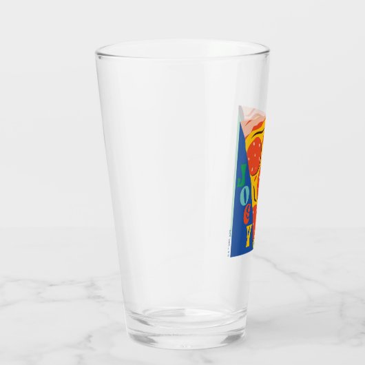 友だち™ |ジョーイは共有食品なし – Pizza Graphic タンブラーグラス (右)
