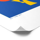 友だち™ |ジョーイは共有食品なし – Pizza Graphic ポスター (角)