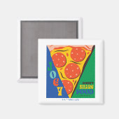 友だち™ |ジョーイは共有食品なし – Pizza Graphic マグネット (正面/裏面)