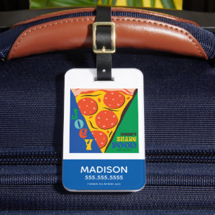 友だち™ ジョーイは共有食品なし – Pizza Graphic ラゲッジタグ