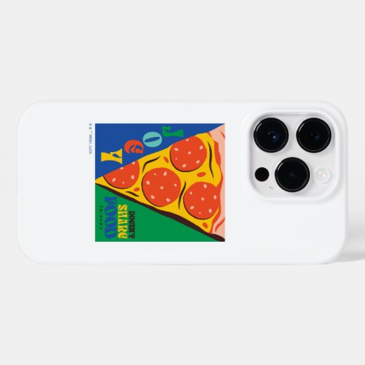 友だち™ |ジョーイは共有食品なし – Pizza Graphic Case-Mate iPhoneケース (裏面 (横))