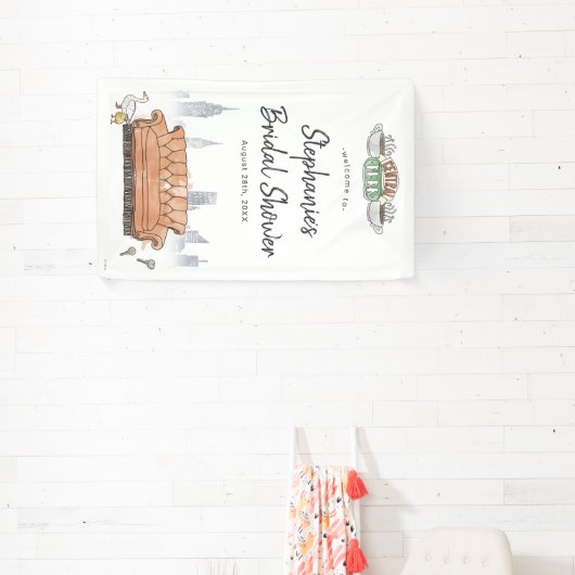 友だち™ |セントラルパークブライダルシャワーへようこそ 横断幕 (インサイチュ)