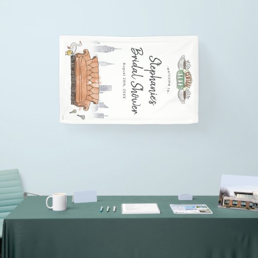 友だち™ |セントラルパークブライダルシャワーへようこそ 横断幕 (トレードショー)