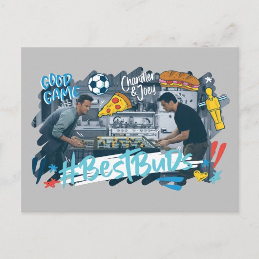 友だち™ |チャンドラーとジョーイ最高の-  Buds インビテーションポストカード (正面)