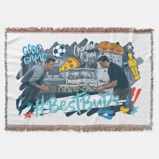 友だち™ |チャンドラーとジョーイ最高の-  Buds スローブランケット (正面)