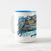 友だち™ |チャンドラーとジョーイ最高の- Buds ツートーンマグカップ (正面左)