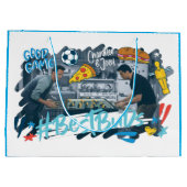 友だち™ |チャンドラーとジョーイ最高の-  Buds ラージペーパーバッグ (裏面)