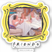 友だち™ |ドレスの結婚女の子 シール (正面)