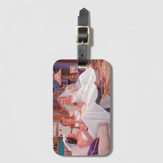 友だち™ |ドレスの結婚女の子 ラゲッジタグ (正面縦)