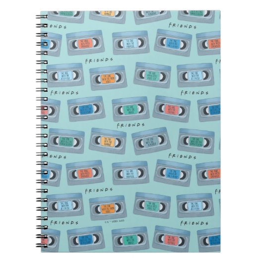 友だち™ |ビデオテープのパターンを含む ノートブック (正面)