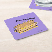 友だち™ |ピボット スクエアペーパーコースター (アングル)