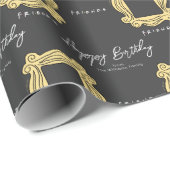 友だち™ |ピーフォレフレームハッピーバースデー ラッピングペーパー (ロールコーナー)