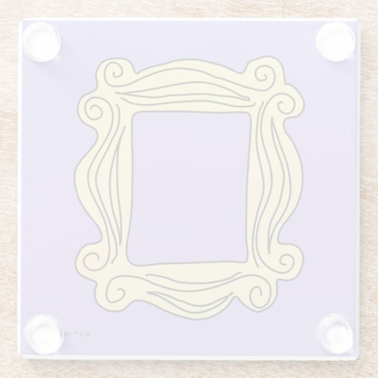 友だち™ |ピーフォレフレーム ガラスコースター (裏面)