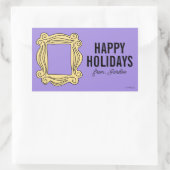 友だち™ |ピーフォレフレーム |クリスマスプレゼントラベル 長方形シール (バッグ)