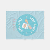 友だち™ |ベビーは共有食品なし フリースブランケット (正面(横))