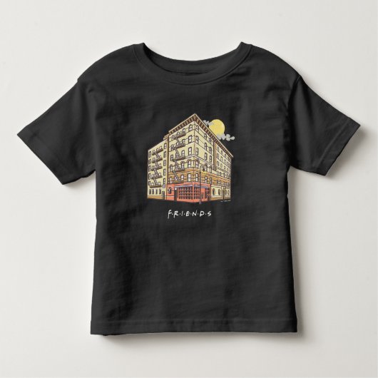 友だち™ |モニカズアパートメント建物2 トドラーTシャツ (正面)