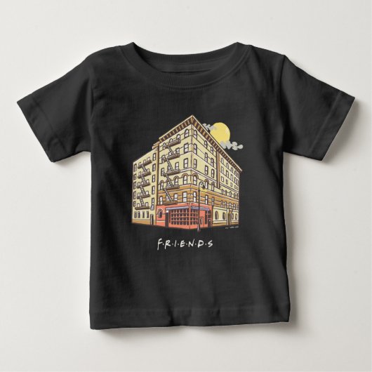 友だち™ |モニカズアパートメント建物2 ベビーTシャツ (正面)