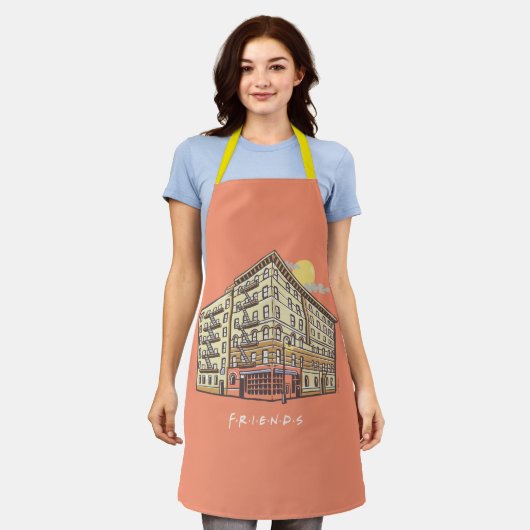 友だち™ |モニカズアパートメント建物 エプロン (着用した状態)