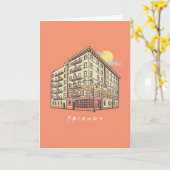 友だち™ |モニカズアパートメント建物 カード (黄色い花)