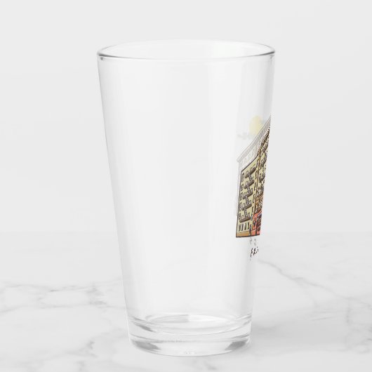 友だち™ |モニカズアパートメント建物 タンブラーグラス (右)