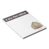 友だち™ |モニカズアパートメント建物 ノートパッド (アングル)