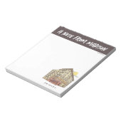 友だち™ |モニカズアパートメント建物 ノートパッド (回転)