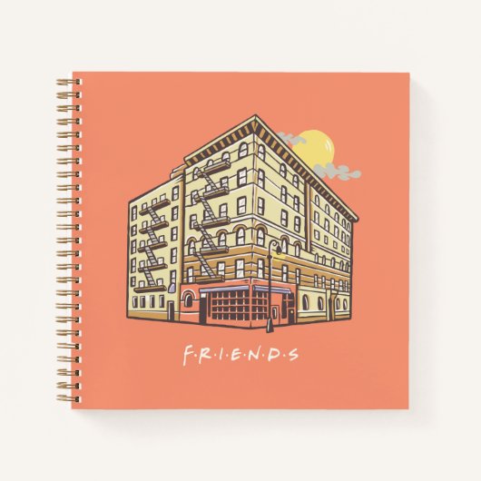 友だち™ |モニカズアパートメント建物 ノートブック (正面)