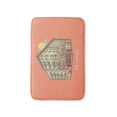 友だち™ |モニカズアパートメント建物 バスマット (正面縦)