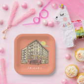 友だち™ |モニカズアパートメント建物 ペーパープレート (パーティー)