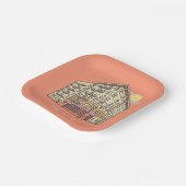 友だち™ |モニカズアパートメント建物 ペーパープレート (傾斜あり)