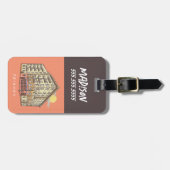 友だち™ |モニカズアパートメント建物 ラゲッジタグ (正面横)