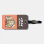 友だち™ |モニカズアパートメント建物 ラゲッジタグ (裏面横)