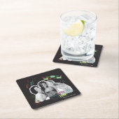 友だち™ |モニカ、レイチェル、フォエベ スクエアペーパーコースター (インサイチュ)