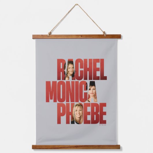 友だち™ | レイチェル、モニカ、フォエベ 吊り下げ型タペストリー (正面)