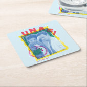 友だち™ |ロス&チャンドラー – Unagi スクエアペーパーコースター (アングル)