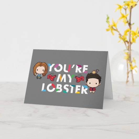 友だち™ |ロス&レイチェルロブスターチビ(小さくかわいく書いた感じ) カード (黄色い花)