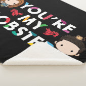 友だち™ |ロス&レイチェルロブスターチビ(小さくかわいく書いた感じ) シェルパブランケット (3/4)