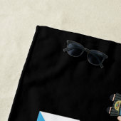 友だち™ |ロス&レイチェルロブスターチビ(小さくかわいく書いた感じ) ビーチタオル (インサイチュ)