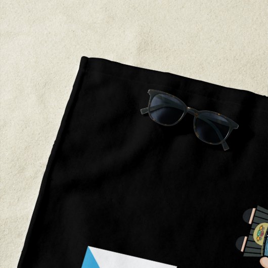 友だち™ |ロス&レイチェルロブスターチビ（小さくかわいく書いた感じ） ビーチタオル (インサイチュ)