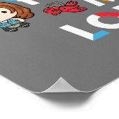 友だち™ |ロス&レイチェルロブスターチビ（小さくかわいく書いた感じ） ポスター (角)