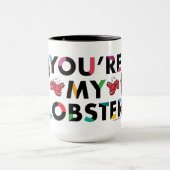 友だち™ |ロス&レイチェルロブスターチビ(小さくかわいく書いた感じ) マグカップ (中央)